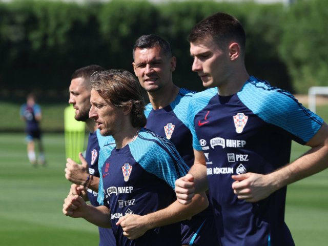 Croatia Training Session - FIFA World Cup, WM, Weltmeisterschaft, Fussball Qatar 2022 Luka Modric of Croatia during Croa
